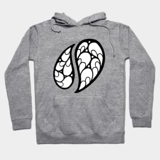 Two Tree Leaves Doodle Art Hoodie